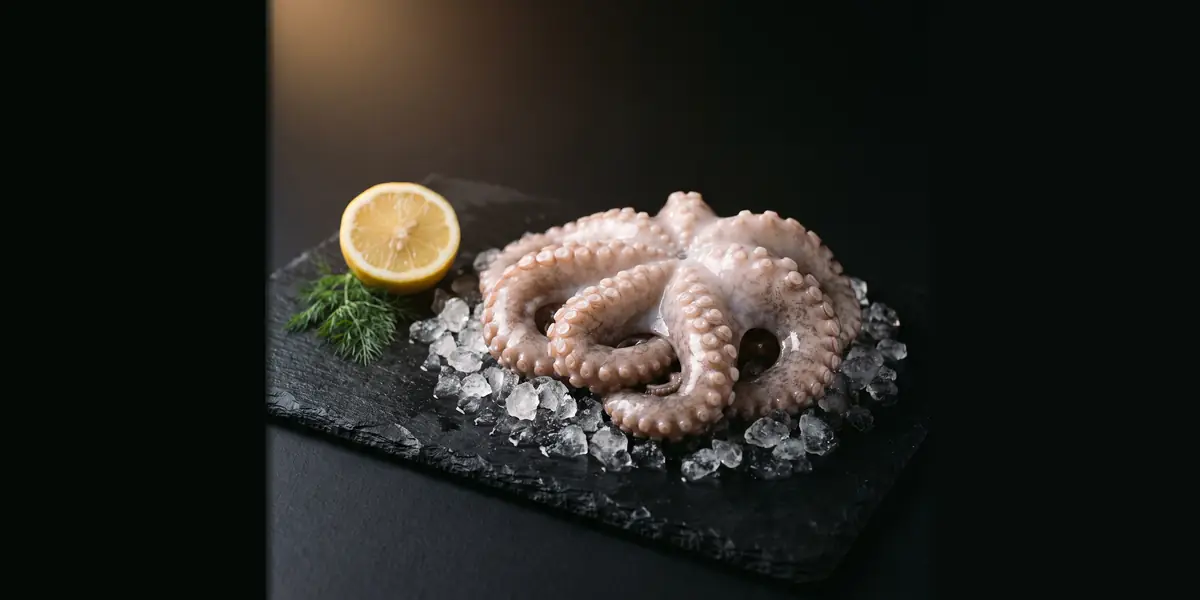 Ourite (poulpe) fraîche pour préparer un cari ourite mauricien à l'île Maurice
