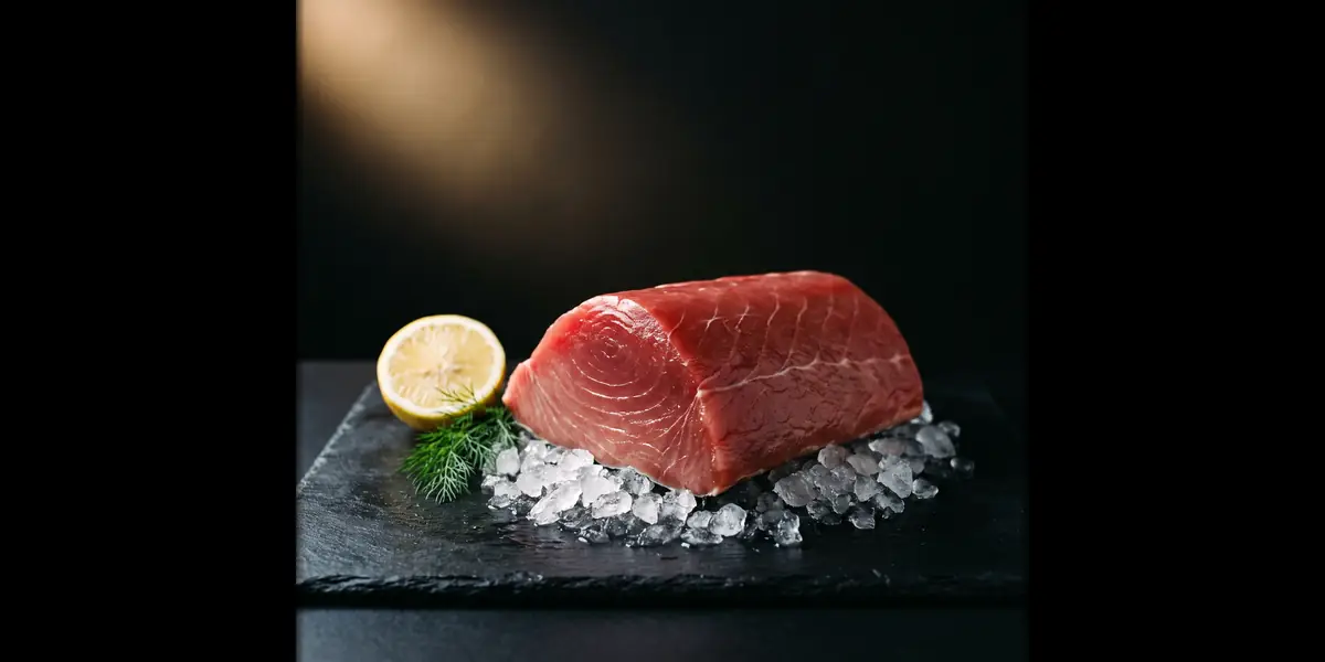 Pavé de thon rouge d'Aomori (Japon), persillage toro fondant, livré à l'île Maurice