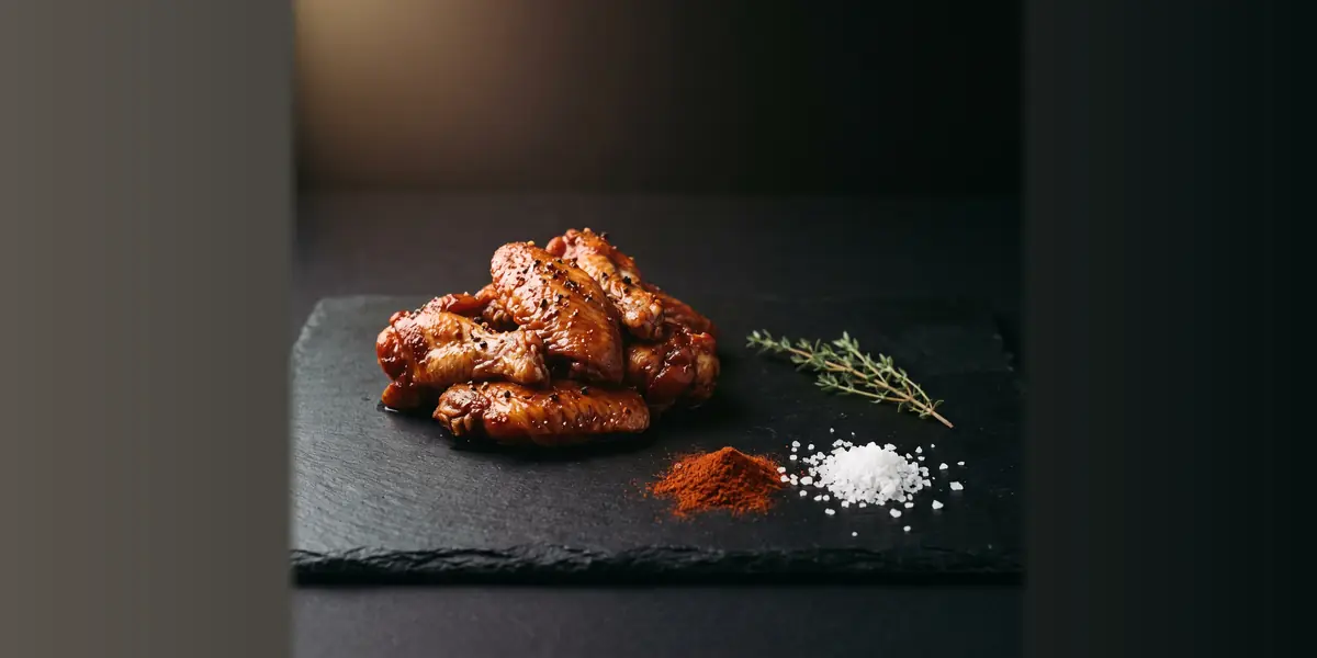 Ailes de poulet marinées BBQ prêtes pour un barbecue de plage à Maurice