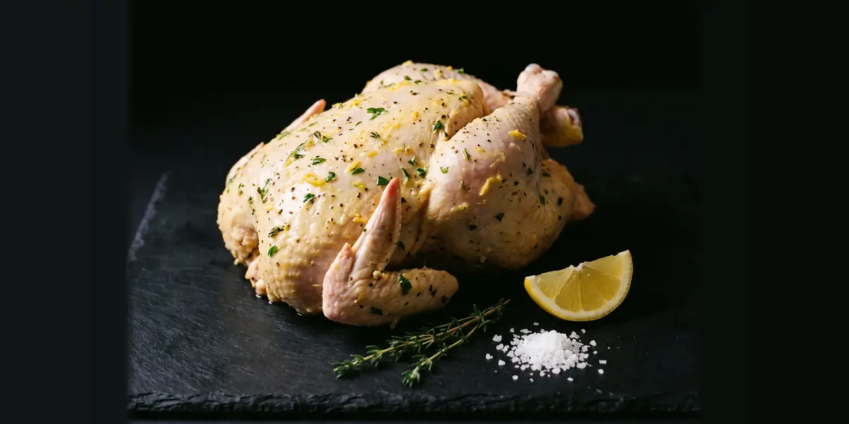Poulet entier mariné